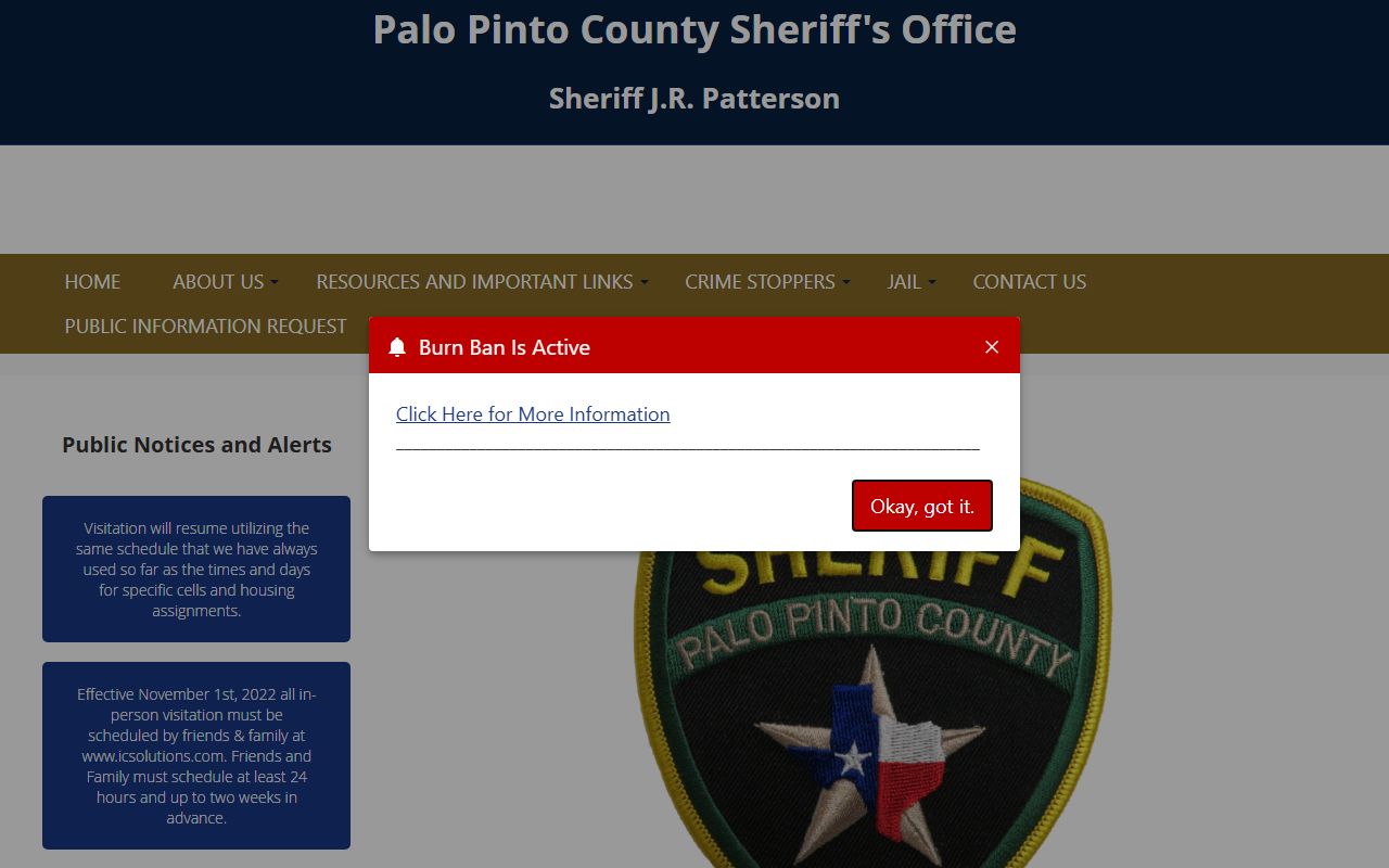 Palo Pinto County Jail Mugshots