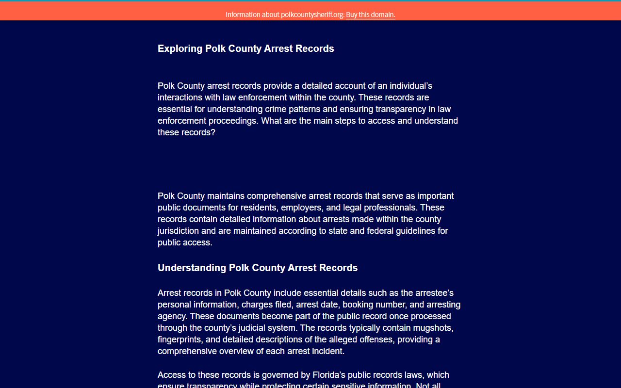 Polk County Jail Mugshots