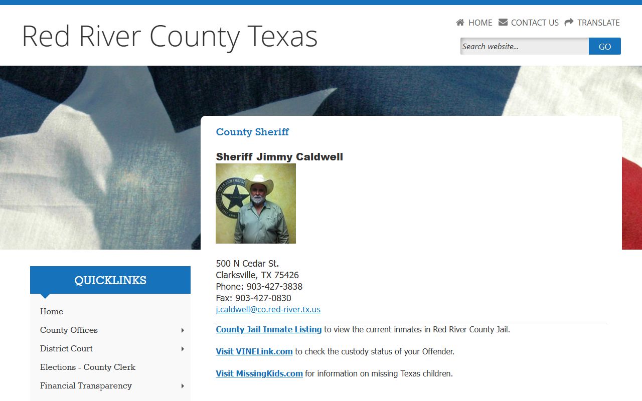 Red River County Jail Mugshots