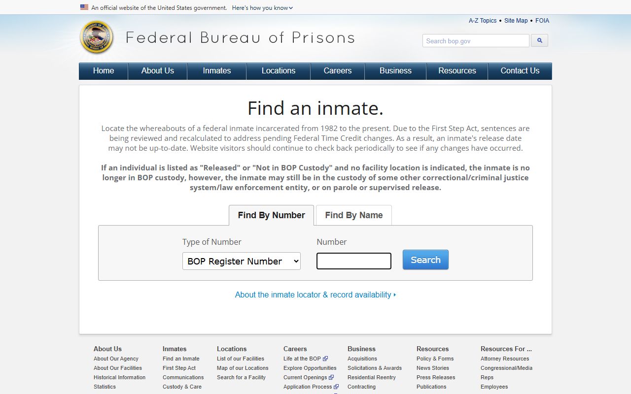 Federal Bureau of Prisons - Texas Jail Mugshots